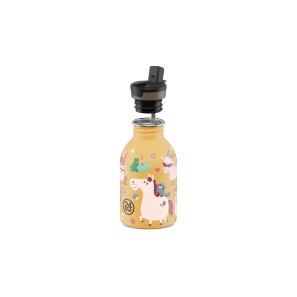 butilka-nerajdaema-stomana-250-ml-farm-friends-24bottles-2 Бутилка за вода 0,25L URBAN BOTTLE Farm Friends