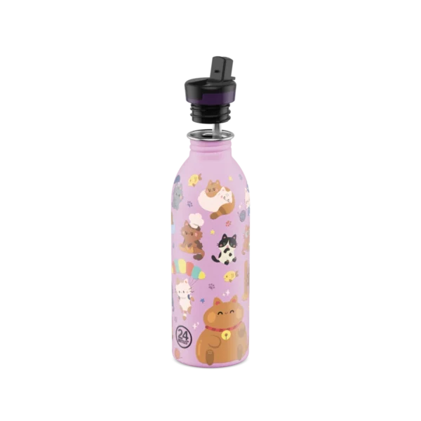 Бутилка за вода - детска 0,5L URBAN BOTTLE Meow Friends